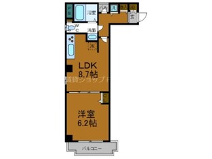 松屋町駅 徒歩3分 2階の物件間取画像